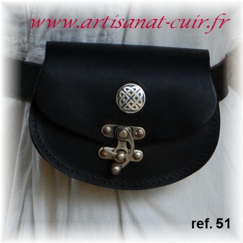 Pochette ceinture 'ornement métal' (réf. 51 o)